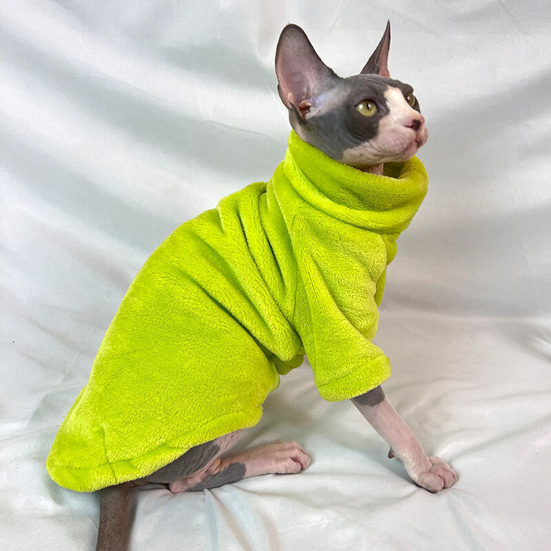 Sphynx Roupas De Gato Para Animais De Estimação Bebê Algodão Macio Inverno Roupa Cornish Devon Suéter Sem Pêlos Fantasia