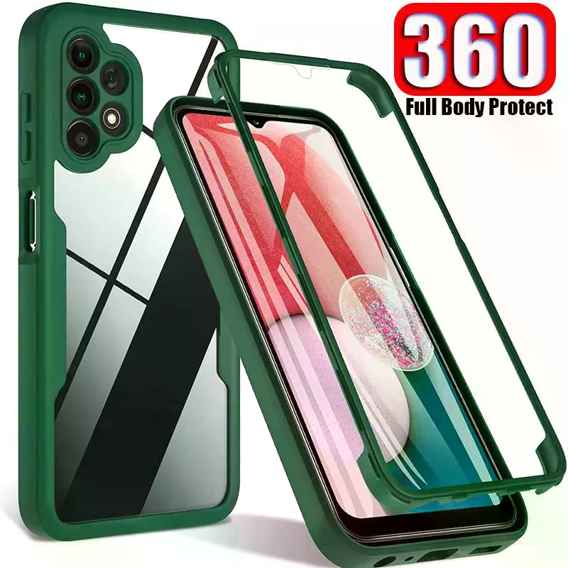Capa Para Samsung Galaxy A13 A33 A53 A73 A12 A22 A32 A52 A72 M32 A52S A72 360 Dupla Face À Prova De Choque Embutido Prot