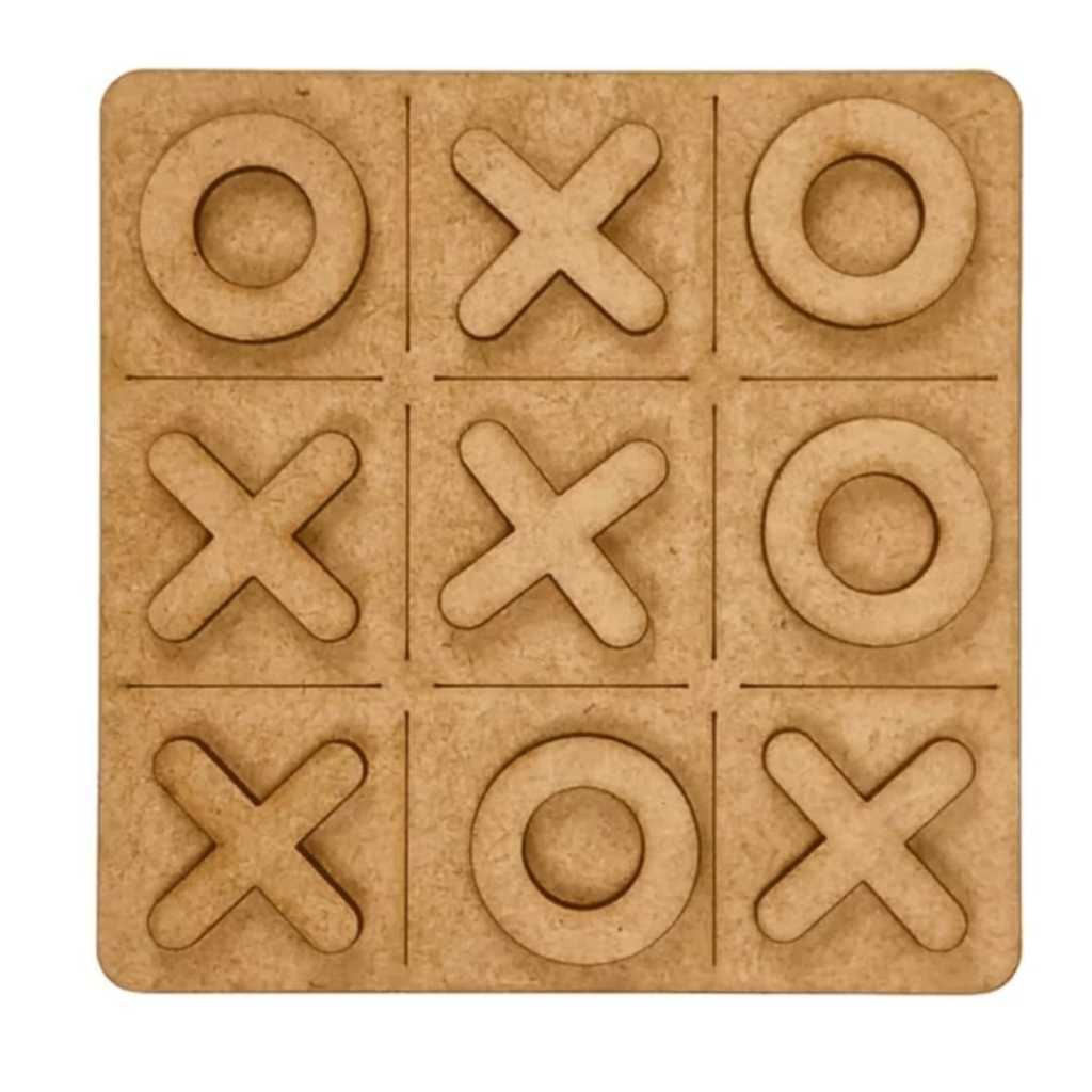 Kit Jogos Da Velha Atividade Recreativa Tabuleiros MDF 3mm Festas Presentes Lembrancinhas