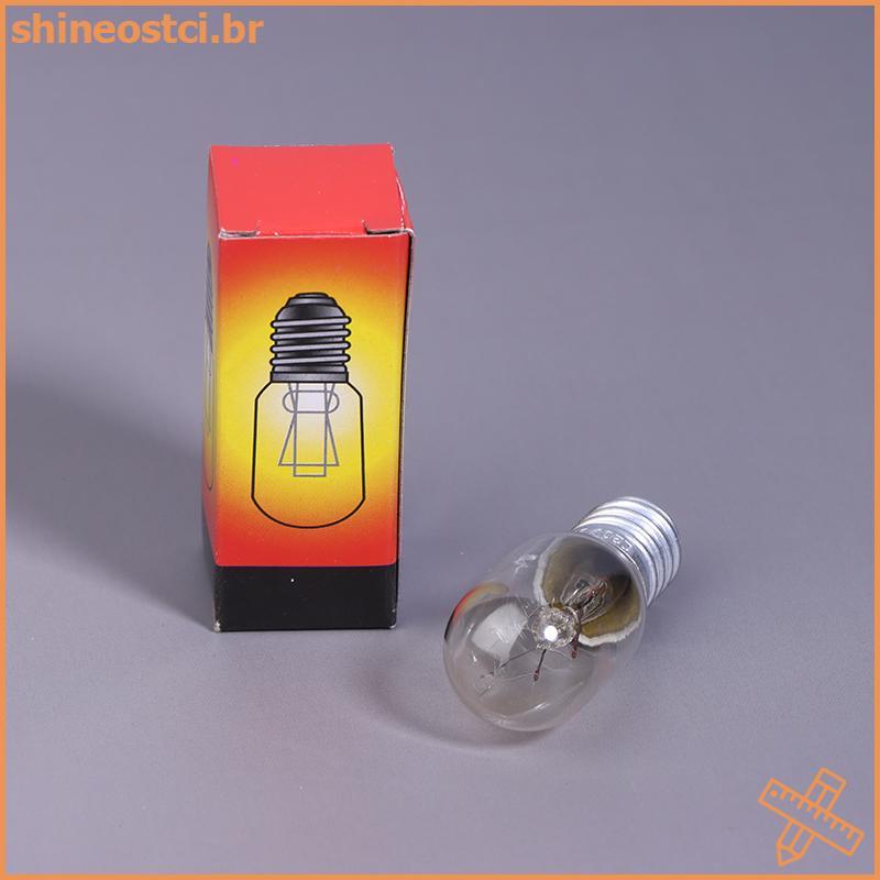 SHINE 2 Peças E14 15W Resistente A Altas Temperaturas Lâmpada De Geladeira Forno De Microondas Luz De Substituição Torra