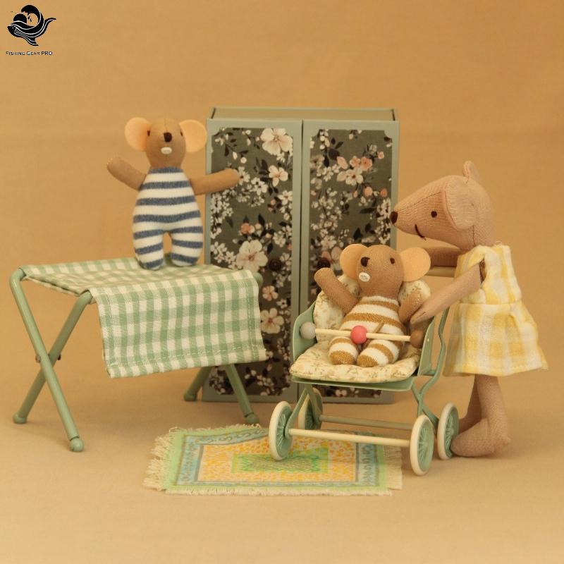 PFG 1 : 12 Carrinho De Bebê Artificial Em Miniatura Adequado Para Casa De Boneca Ob11 Mobiliário Doméstico Decoração De