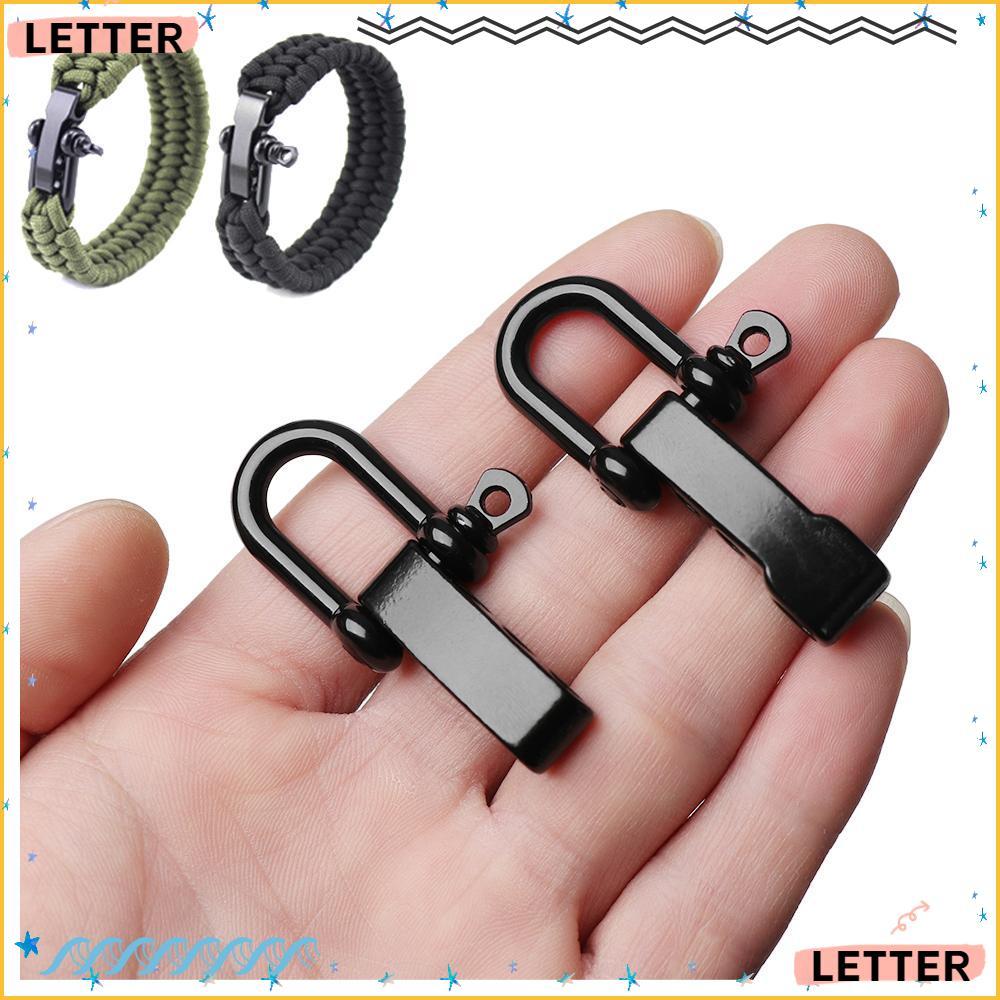 Carta 1/2 Pçs Paracord Pulseiras Acessórios De Alta Qualidade Aço Inoxidável Âncora Parafuso Pino Corda Paracords