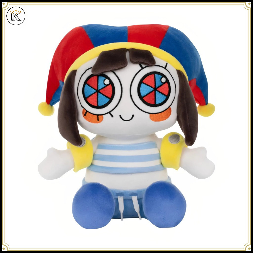 Genuíno Em Trânsito Número Mágico Circo Praia Pomni Bonecas De Pelúcia Presentes Para Meninas Colecionáveis Ornamentos C