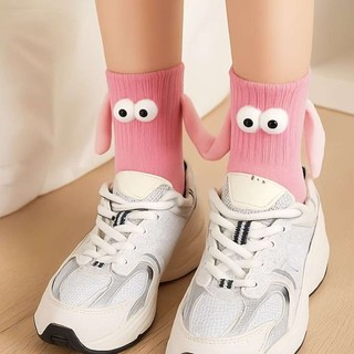 KIT3 E 6 PARES Meias INFANTIL para Casal com Mãos e Olhos Grandes Presente
