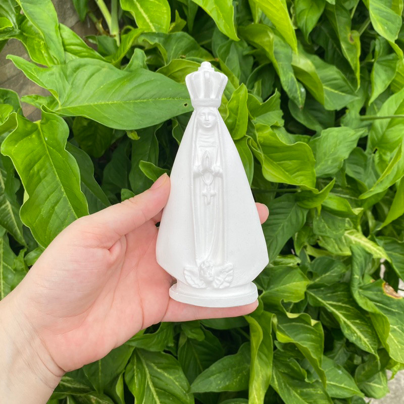 kit 6 imagem Nossa Senhora Aparecida Gesso Cru 15cm de Altura / imagem de Nossa Senhora Pra Costumizar