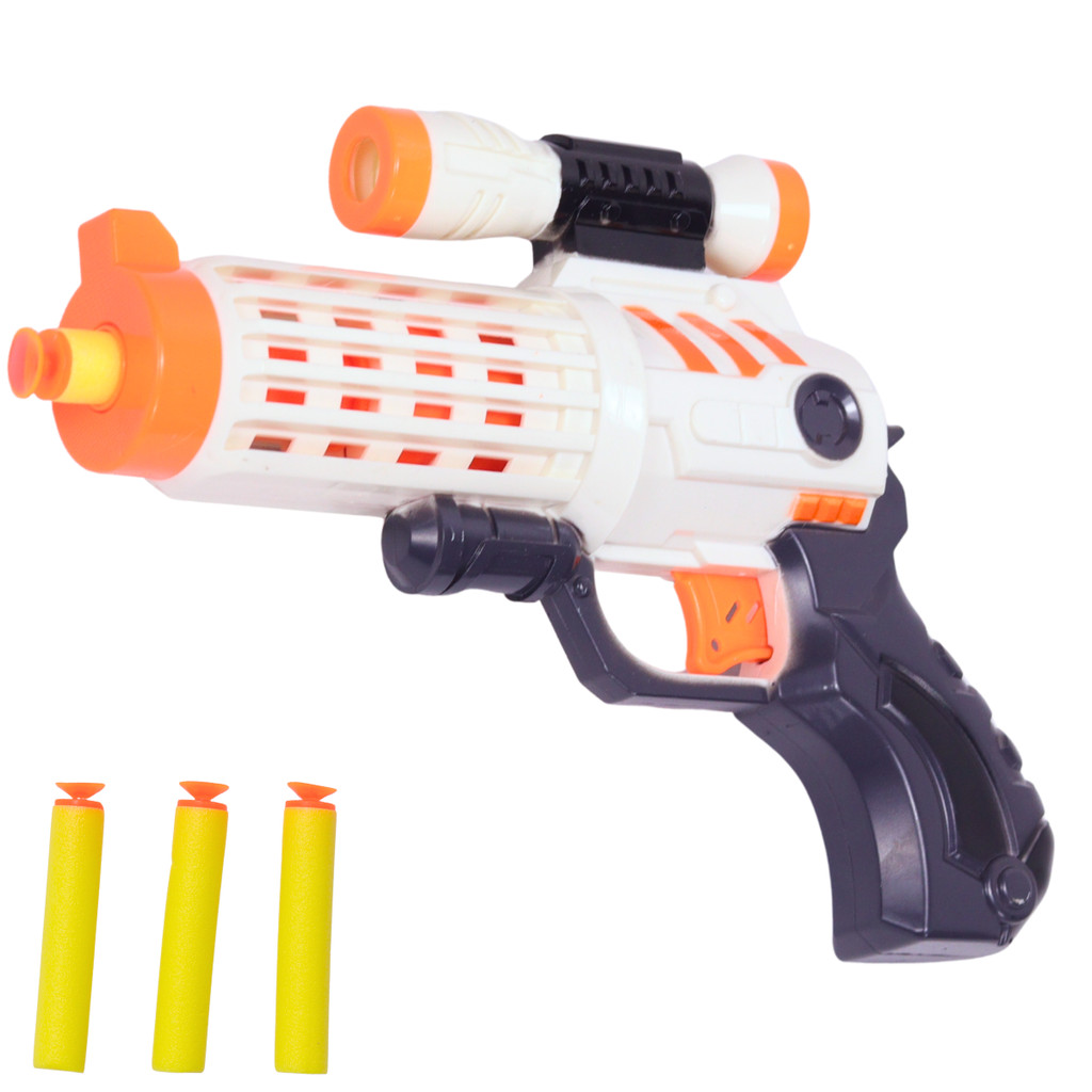 Lançador de Dardos Branco Com Dardos E Mira - Castela em Oferta na Shopee