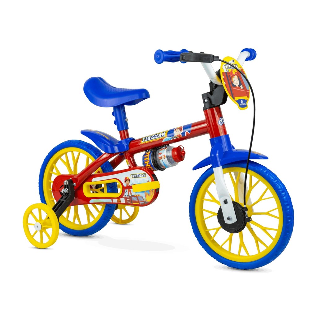 Bicicleta Infantil Aro 12" Fire Man 11 Nathor Ciclismo Criança Esportes Presente Diversão
