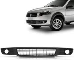 Grade Parachoque Inferior Central Cinza Fiat Siena Palio G4 Elx 2008 2009 2010 2011