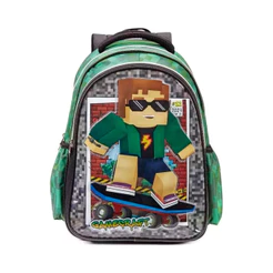 Mochila De Costas Escolar Infantil Gamecraft SkateBoy
