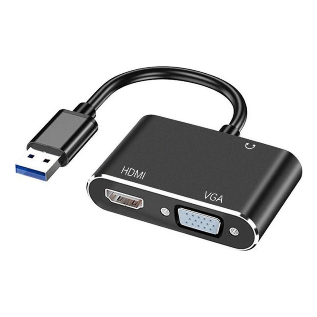 Adaptador Usb 3.0 Para Hdmi-vga Vídeo 1080p