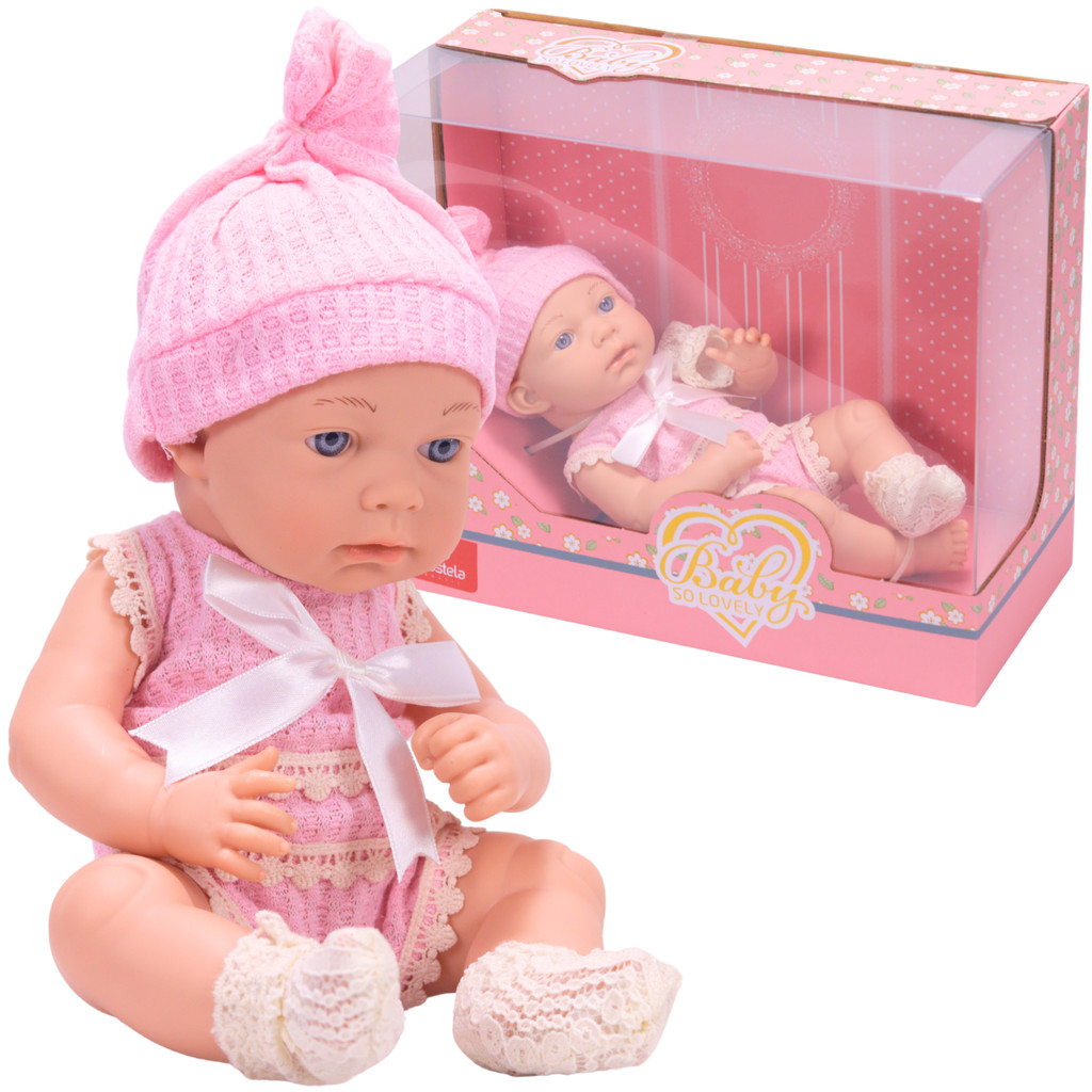 Boneca Bebe Bruninha Roupinha Fashion Rosa - Castela em Oferta na Shopee