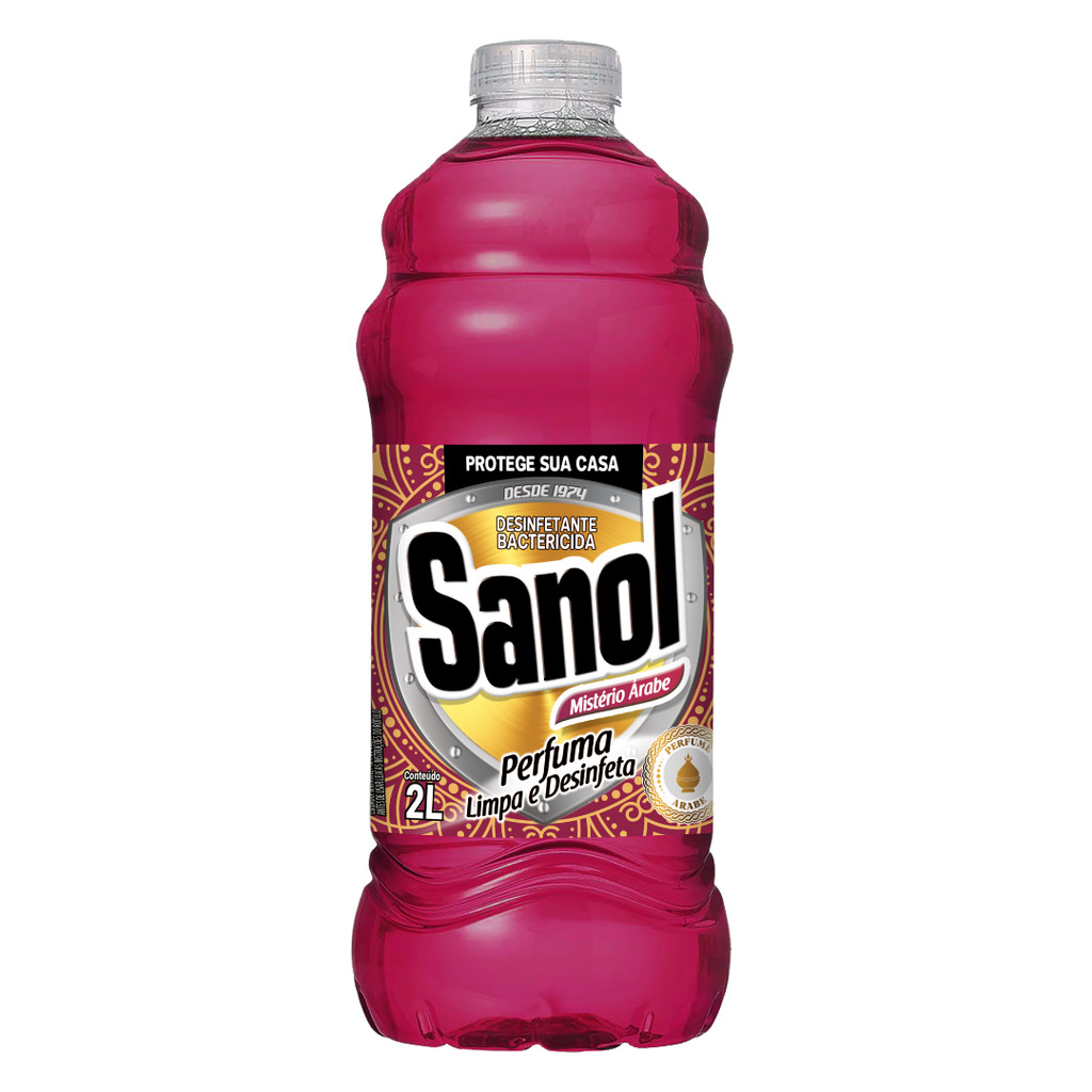 Desinfetante Mistério Árabe 2L Sanol em Oferta na Shopee