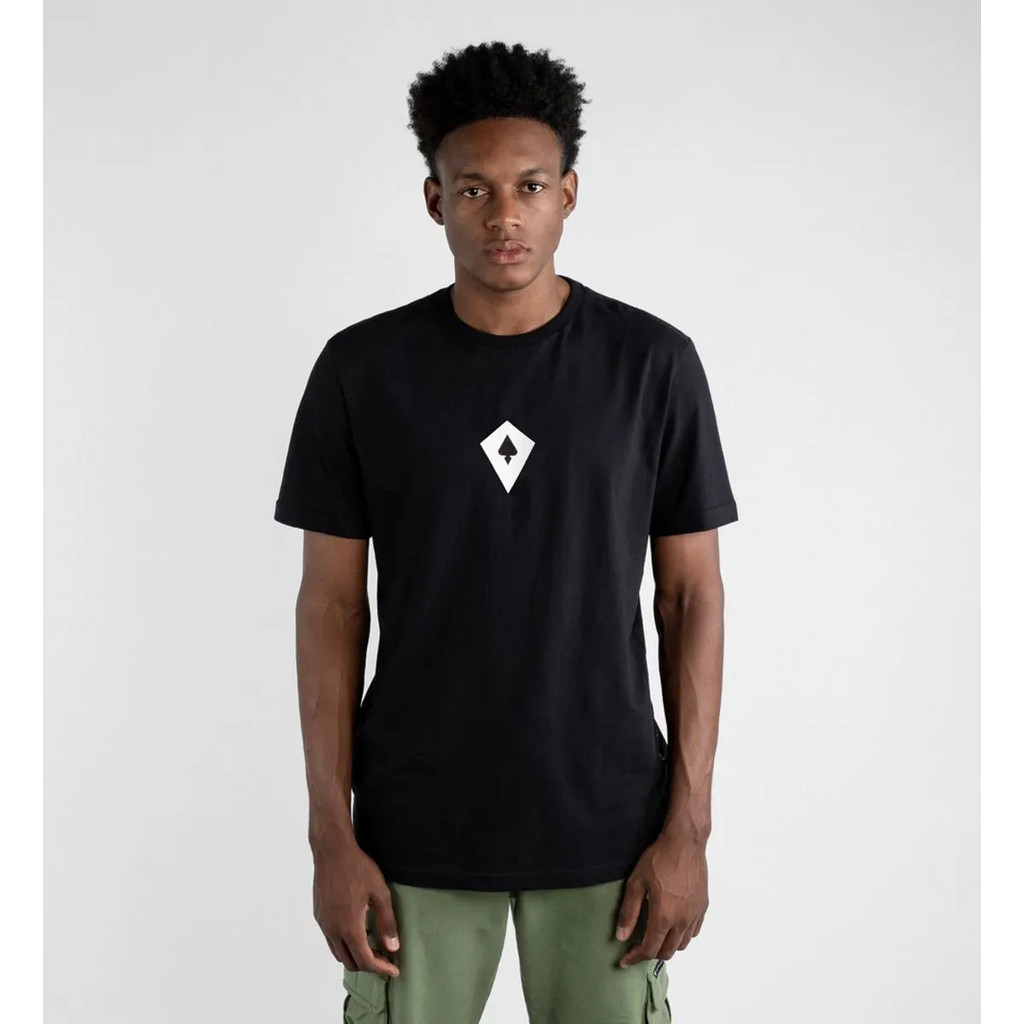 CAMISETA CASUAL MCD LOGO CENTRAL MANGA CURTA STREET WEAR PRETA 11112803