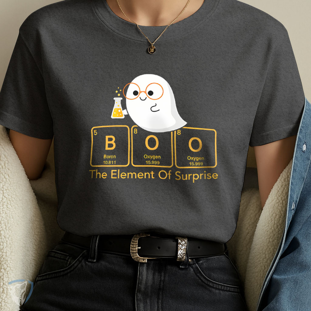 Camiseta Personalizada Cientista Fantasma | Estampa Boo The Element of Surprise