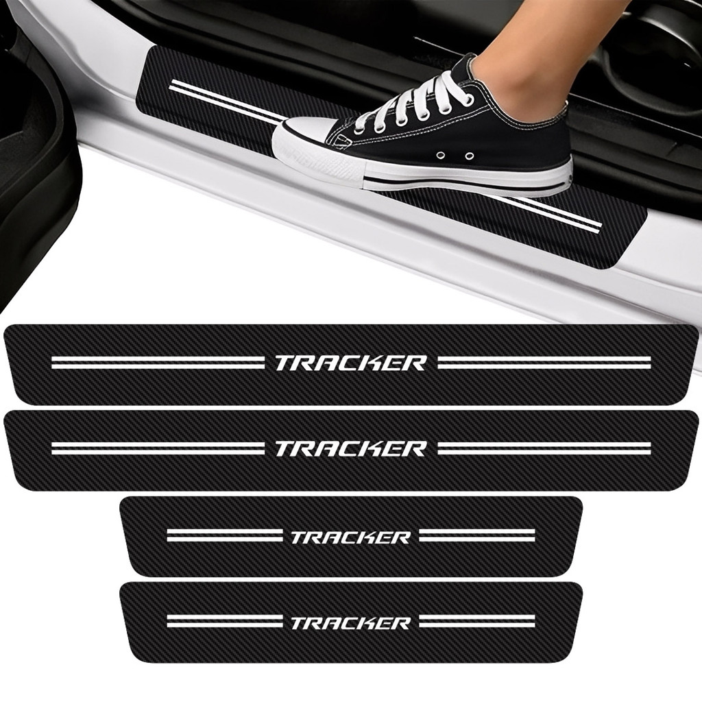 Kit Soleira de Porta Para Tracker Fibra de Carbono Protetora em Oferta na Shopee