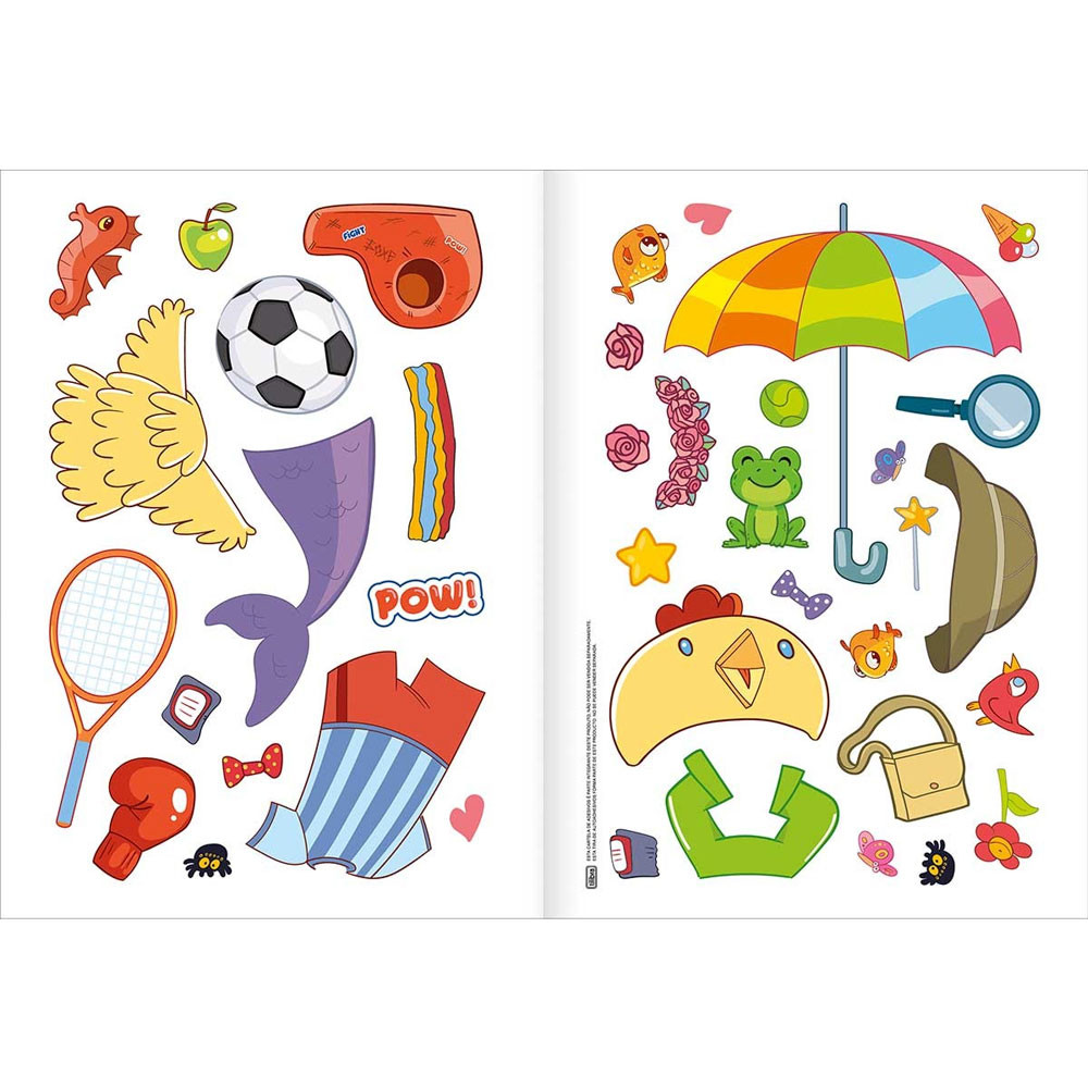 Detalhes do Caderno de atividades Vestir e Brincar Fantasias 8 folhas 394149 Tilibra