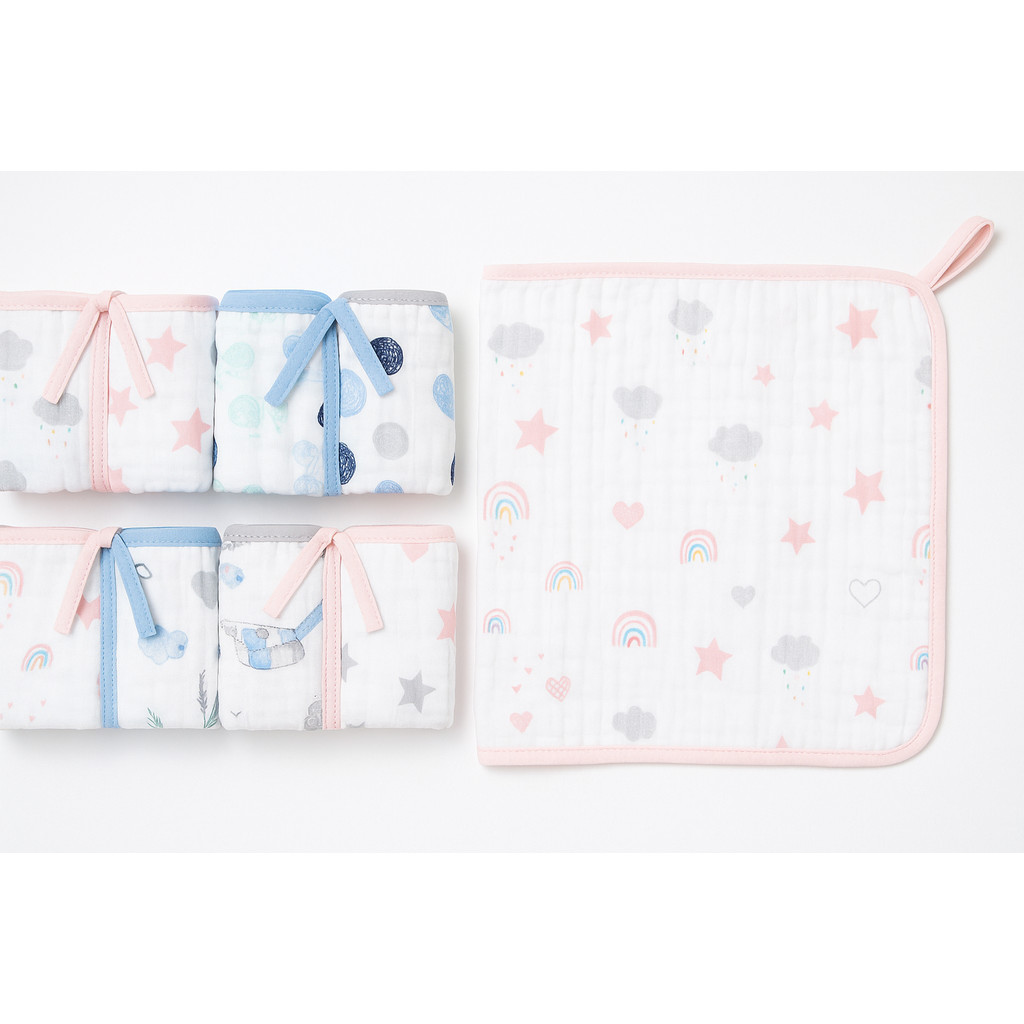 Kit Paninho de Boca Papi Soft 2 Unidades 40x40cm com Prendedor de Chupeta menino menina em Oferta na Shopee