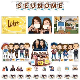 Kit Festa em Casa só um bolinho Série Gilmore Girls Rory e Lorelai em Oferta na Shopee