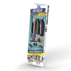 Arara Roupas Rodas Prateleira Sapateira Master Estrutura Aço Resistente Ideal Closet Arthi