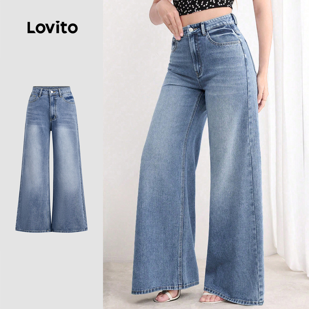 Jeans de lavagem Casual desgastado-JNB149P1D547