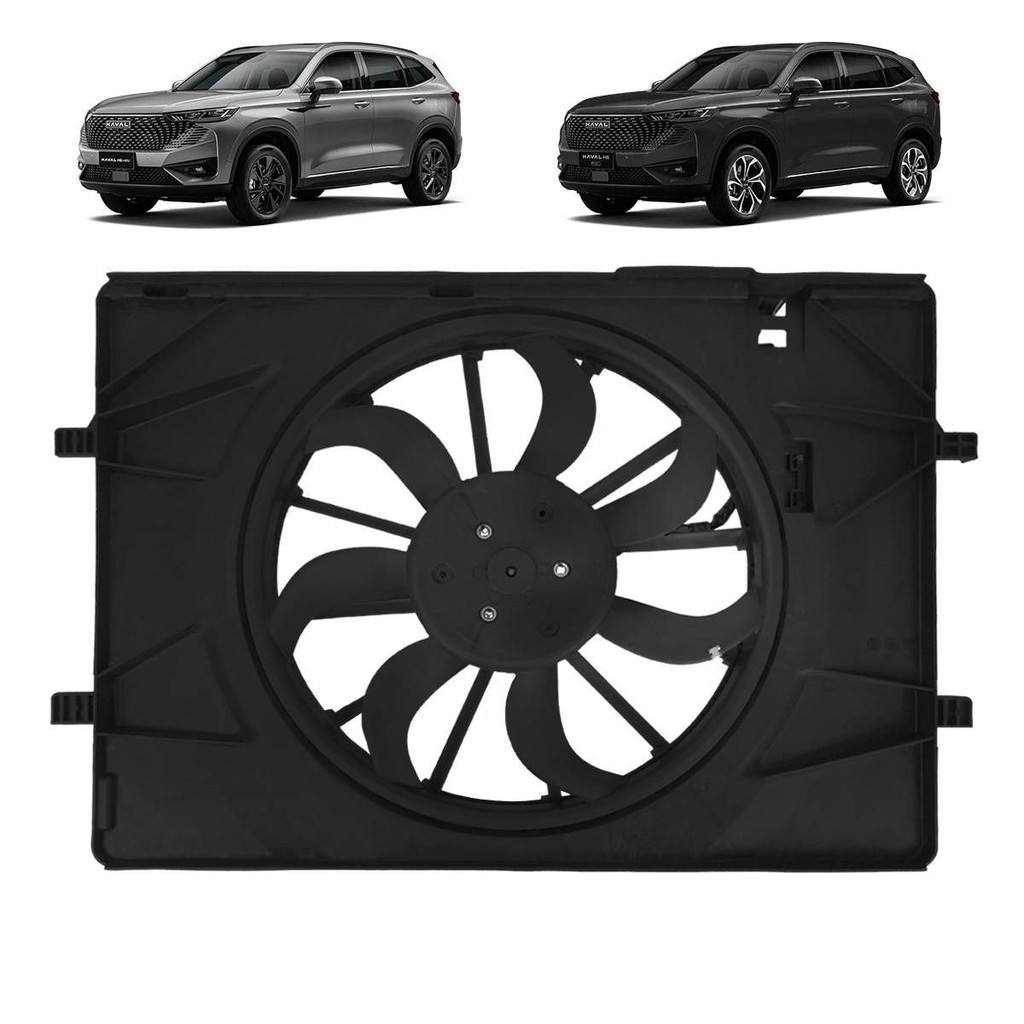 Defletor Radiador + Ventoinha Motor GWM Haval H6 GT 2024 2025 Potência e Refrigeração Original