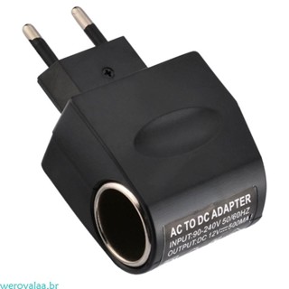 Weroyala AC 220V Para 12V Adaptador Conversor Isqueiro Do Carro Tomada Alimentação Segura 6W Parede em Oferta na Shopee