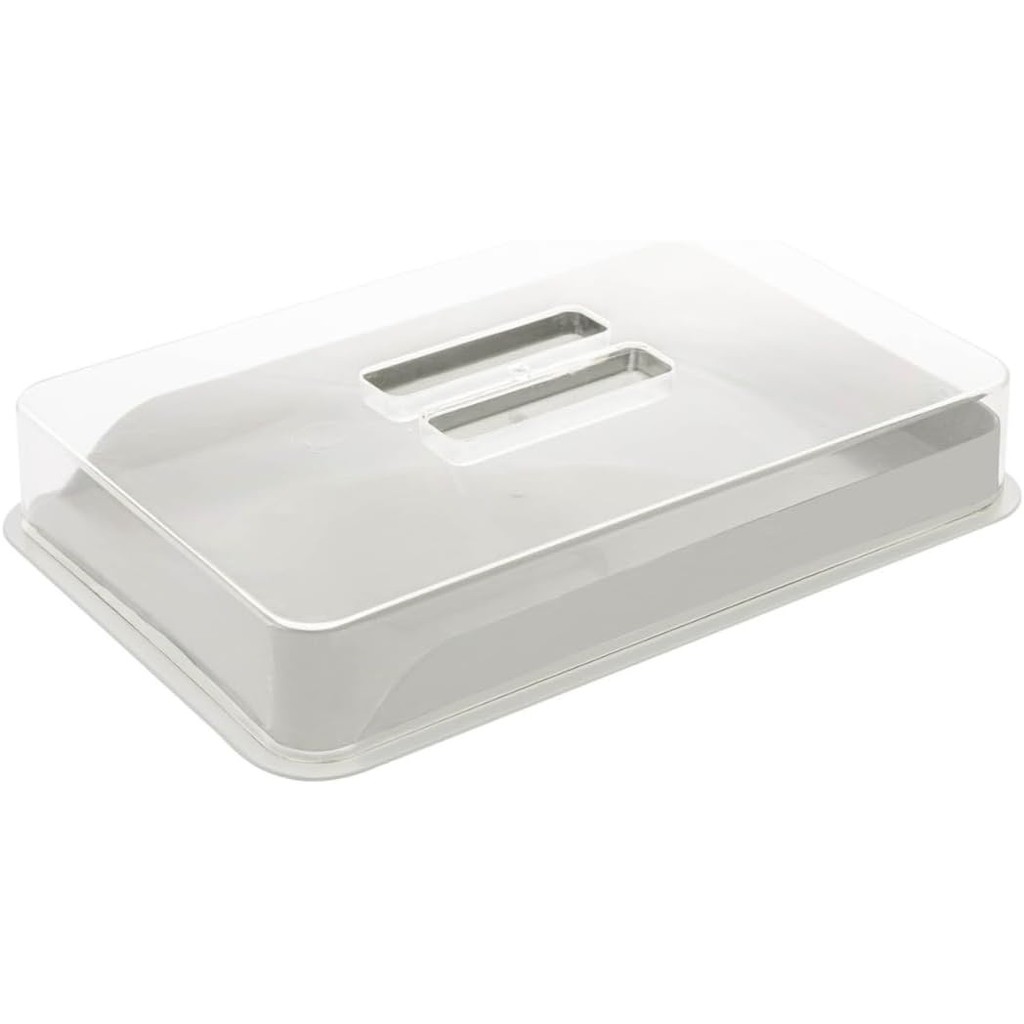 Porta Frios de Bambu e PP com Tampa de Poliestireno Off-White 21cm x 16cm x 4cm - Lyor
