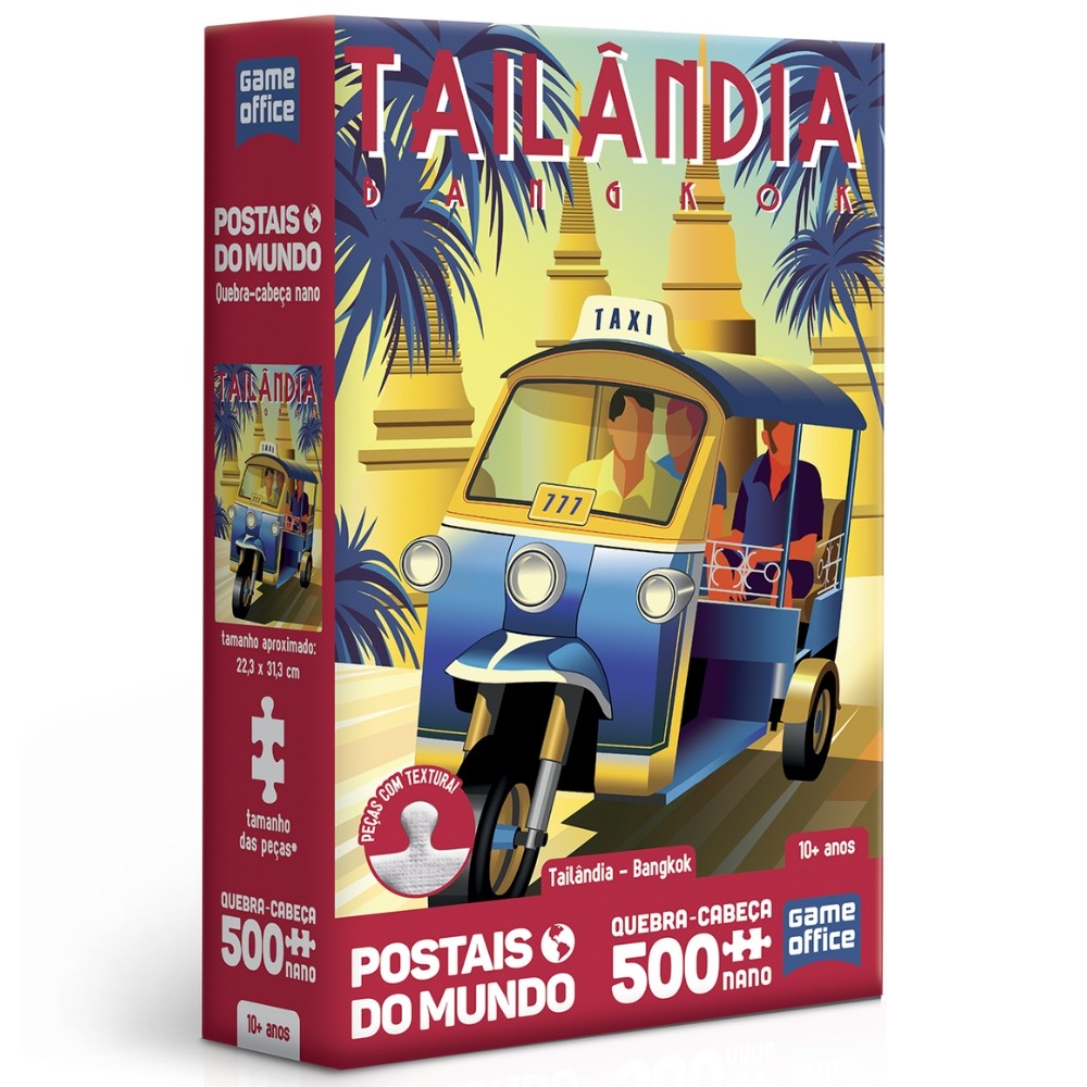 QUEBRA CABEÇA NANO TAILÂNDIA BANGKOK POSTAIS DO MUNDO 500 PEÇAS PEQUENAS TOYSTER PUZZLE PAISAGEM TUK em Oferta na Shopee