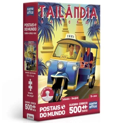 QUEBRA CABEÇA NANO TAILÂNDIA BANGKOK POSTAIS DO MUNDO 500 PEÇAS PEQUENAS TOYSTER PUZZLE PAISAGEM TUK