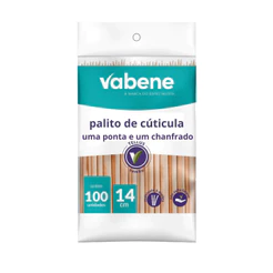 Palito de Unha Vabene Chanfrado e Ponta – 100 Unidades
