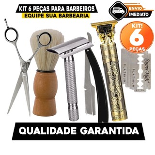 Kit 6 pecas para Barbeira e Higiene Pessoal Envio Imediato