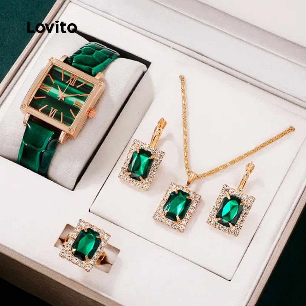 (NEW) Lovito Relógio de Quartzo casual LFA96218