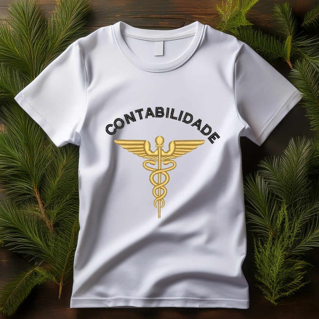 Camiseta camisa básica  100% algodão Estampada  Curso de TÉCNICO EM CONTABILIDADE CONTABILIDADE FACULDADE PROFFISÃO CURS