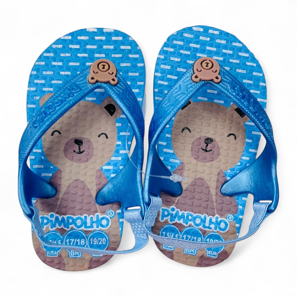 Chinelo Menino Baby Pimpolho Urso Confortável