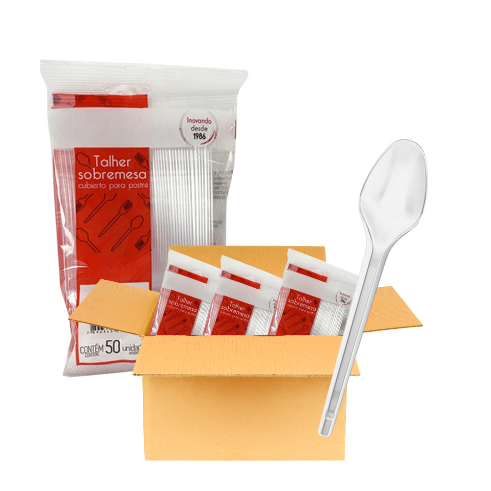 100/200/300 ColherDe Sobremesa Qualidade Premium Para Doces Densos Açaí, Festas e Bolos em Oferta na Shopee