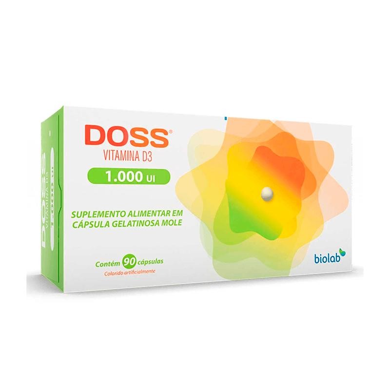 Suplemento Alimentar Doss 1.000UI 90 Cápsulas Gelatinosas Moles em Oferta na Shopee