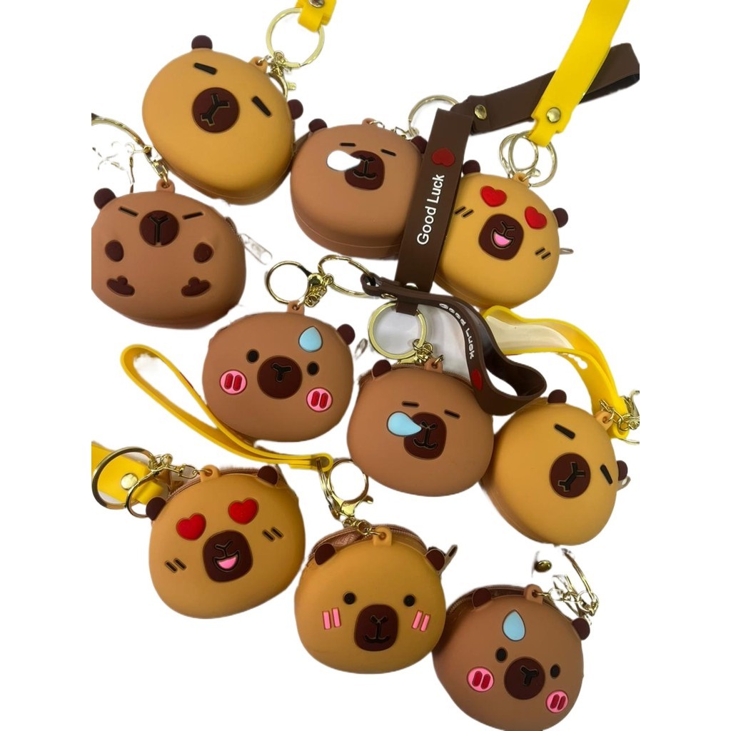 Chaveiro Porta-Moedas Kawaii em Silicone | Ursinho em Oferta na Shopee
