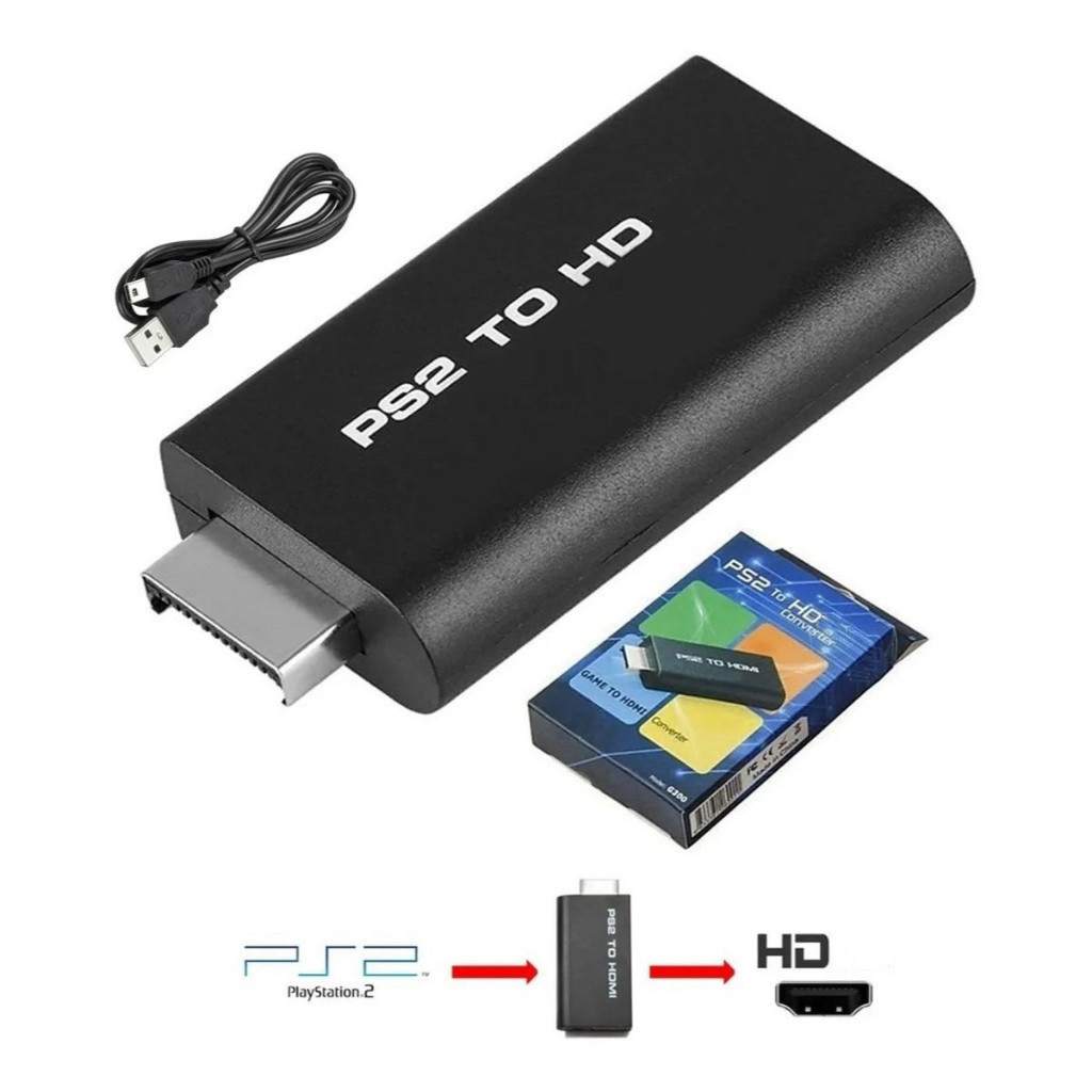 Adaptador conversor Ps2 Áudio e Vídeo Av para cabo de interface multimídia HD JEHNNY em Oferta na Shopee