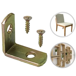 Kit Cantoneiras L Reforço Moveis 25 X 25 + Parafusos Bicromatizado Cadeiras Gavetas em Oferta na Shopee