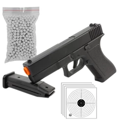 Pistola Airsoft Spring Gk-v307 + Bbs 300 0,12g + 4 Alvos