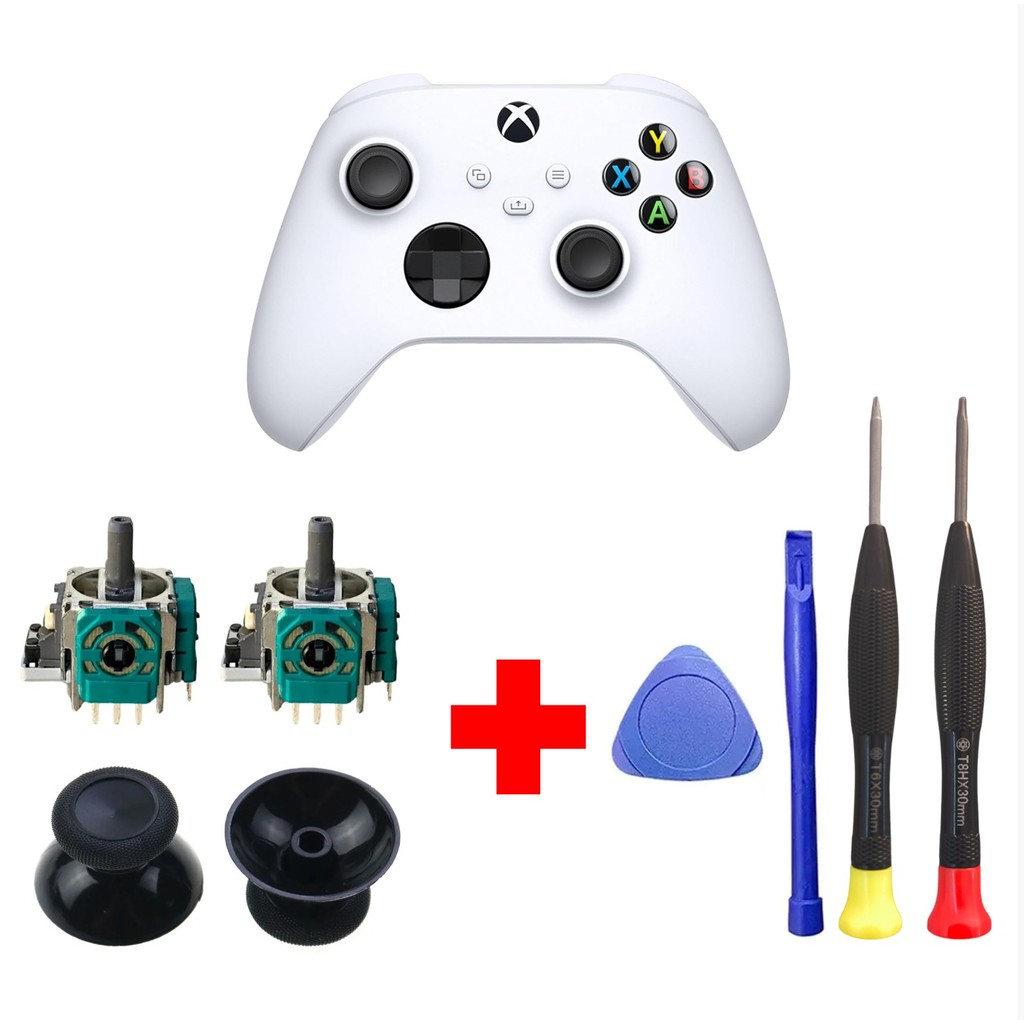 Kit 8 Peças Ferramenta Botão e Analógico ALPS  Reparo para Controle Xbox Serie X S / ONE / ONE S