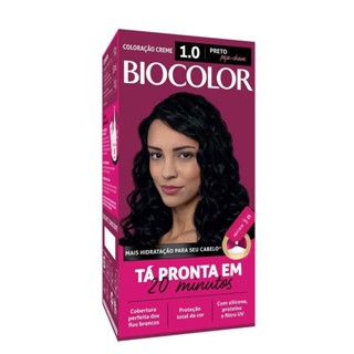 Tinta de Cabelo Biocolor Mini Kit Preto Peça-Chave 1.0 em Oferta na Shopee