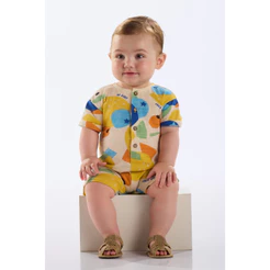 Macaquinho Frutas para Bebê Menino Up Baby