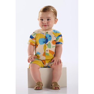 Macaquinho Frutas para Bebê Menino Up Baby em Oferta na Shopee