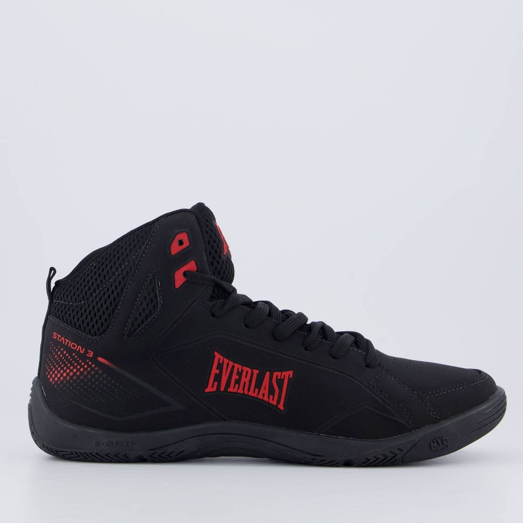 Tênis Everlast Station 3 Preto e Vermelho
