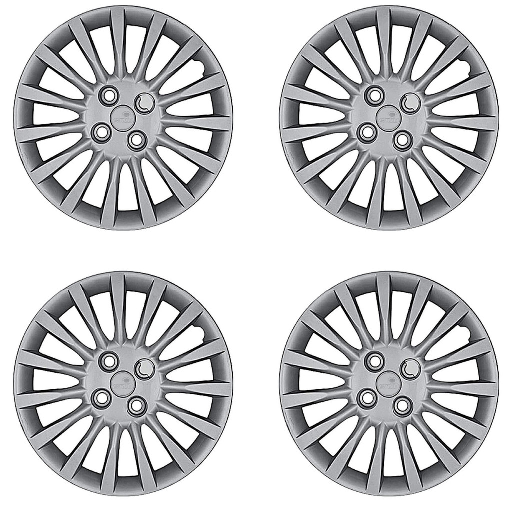 Calota Aro 15" cor Prata modelo Idea/Siena/Punto 2011 Jogo c/ 4 Calotas Grid - 216CP-PTA-E