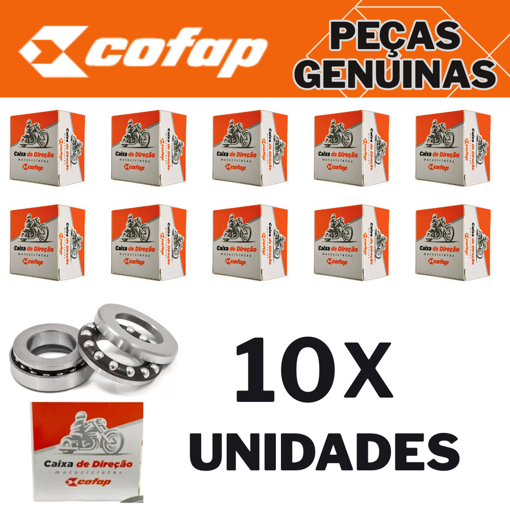 CAIXA DE DIREÇÃO KIT 10 UNIDADES  Titan 125 Titan 150 Titan 160 Original COFAP em Oferta na Shopee