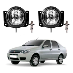Par Farol Milha Lampada Fiat Siena 1.4 2005 A 2010