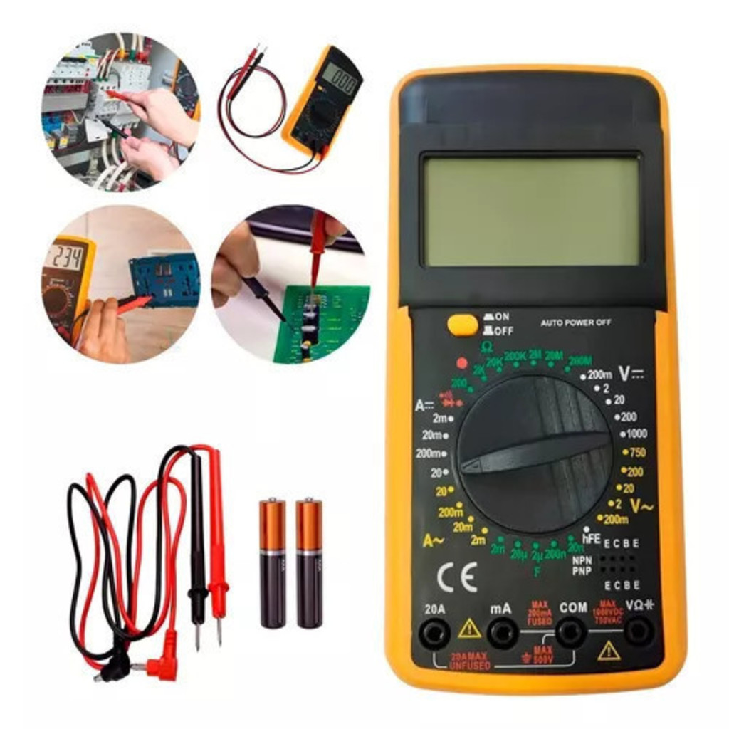 Multímetro Com Capacímetro Bip Original Digital Profissional BOM-6007 em Oferta na Shopee