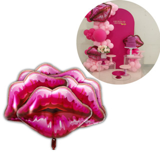 Kit 5 Balões Metalizados Boca Beijo 70cm – Decoração de Festas e Datas Especiais em Oferta na Shopee